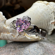 Load image into Gallery viewer, Pink Claddagh Ring