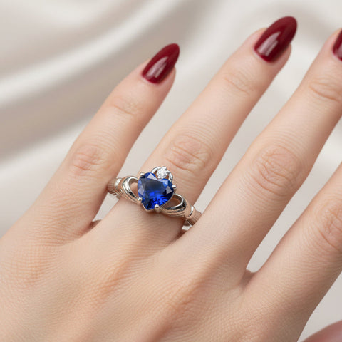 Load image into Gallery viewer, Claddagh Ring, Celtic Jewelry, Irish Jewelry, Bridal Jewelry, Ireland Gift, Heart Jewelry, Anniversary Gift, Girlfriend Gift, Wife Gift