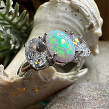 Load image into Gallery viewer, Eternity Opal Celtic Ring