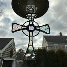 Load image into Gallery viewer, Celtic Cross Stained Glass Gift