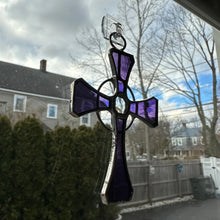 Load image into Gallery viewer, Celtic Cross Stained Glass Gift