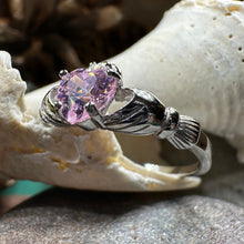 Load image into Gallery viewer, Pink Claddagh Ring
