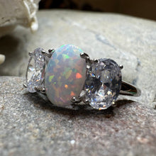 Load image into Gallery viewer, Eternity Opal Celtic Ring