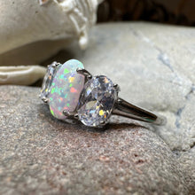 Load image into Gallery viewer, Eternity Opal Celtic Ring