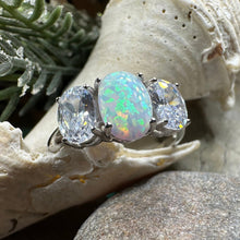 Load image into Gallery viewer, Eternity Opal Celtic Ring