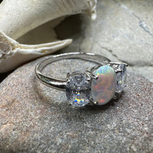 Load image into Gallery viewer, Eternity Opal Celtic Ring