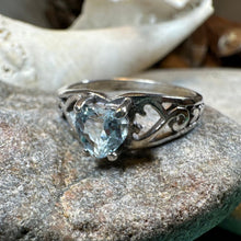 Load image into Gallery viewer, Celtic Knot Ring, Celtic Jewelry, Irish Ring, Celtic Promise Ring, Irish Jewelry, Anniversary Gift, Scottish Ring, Garnet Ring, Wife Gift