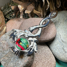 Load image into Gallery viewer, Thistle Kilt Pin, Scotland Jewelry, Nature Jewelry, Outlander Jewelry, Scottish Kilt Pin, Scotland Pin, Heathergems Pin, Pewter Celtic Pin