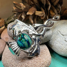 Load image into Gallery viewer, Thistle Kilt Pin, Scotland Jewelry, Nature Jewelry, Outlander Jewelry, Scottish Kilt Pin, Scotland Pin, Heathergems Pin, Pewter Celtic Pin