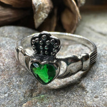 Load image into Gallery viewer, Claddagh Ring, Celtic Jewelry, Silver Irish Ring, Celtic Knot Jewelry, Ireland Ring, Irish Dance Gift, Anniversary Gift, Ladies Promise Ring