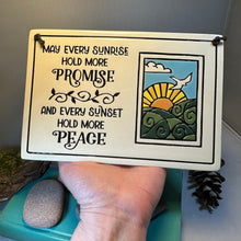 Load image into Gallery viewer, Peace Blessing Wall Art, Irish Gift, Ceramic Wall Plaque, New Home Gift, Mother's Day Gift, Wedding Gift, Christian Decor, Religious Prayer