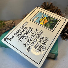 Load image into Gallery viewer, Peace Blessing Wall Art, Irish Gift, Ceramic Wall Plaque, New Home Gift, Mother's Day Gift, Wedding Gift, Christian Decor, Religious Prayer