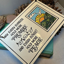 Load image into Gallery viewer, Peace Blessing Wall Art, Irish Gift, Ceramic Wall Plaque, New Home Gift, Mother's Day Gift, Wedding Gift, Christian Decor, Religious Prayer