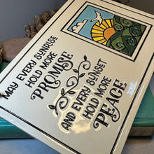 Load image into Gallery viewer, Peace Blessing Wall Art, Irish Gift, Ceramic Wall Plaque, New Home Gift, Mother's Day Gift, Wedding Gift, Christian Decor, Religious Prayer