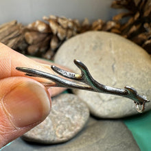 Load image into Gallery viewer, Stag Antler Pendant, Scotland Jewelry, Celtic Jewelry, Anniversary Gift, Deer Jewelry, Nature Jewelry, Scottish Animal Jewelry, Hunter Gift