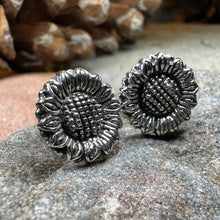 Load image into Gallery viewer, Sunflower Earrings, Flower Jewelry, Tuscany Sunflower Jewelry, Nature Jewelry, Graduation Gift, Summer Stud Earrings, Autumn Gift, Italy
