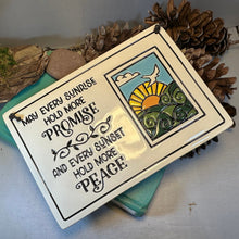 Load image into Gallery viewer, Peace Blessing Wall Art, Irish Gift, Ceramic Wall Plaque, New Home Gift, Mother's Day Gift, Wedding Gift, Christian Decor, Religious Prayer