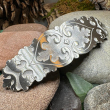 Load image into Gallery viewer, Celtic Knot Hair Clip, Celtic Barrette, Irish Jewelry, Victorian Jewelry, Friendship Gift, Celtic Hair Slide, Norse Jewelry, Flower Barrette