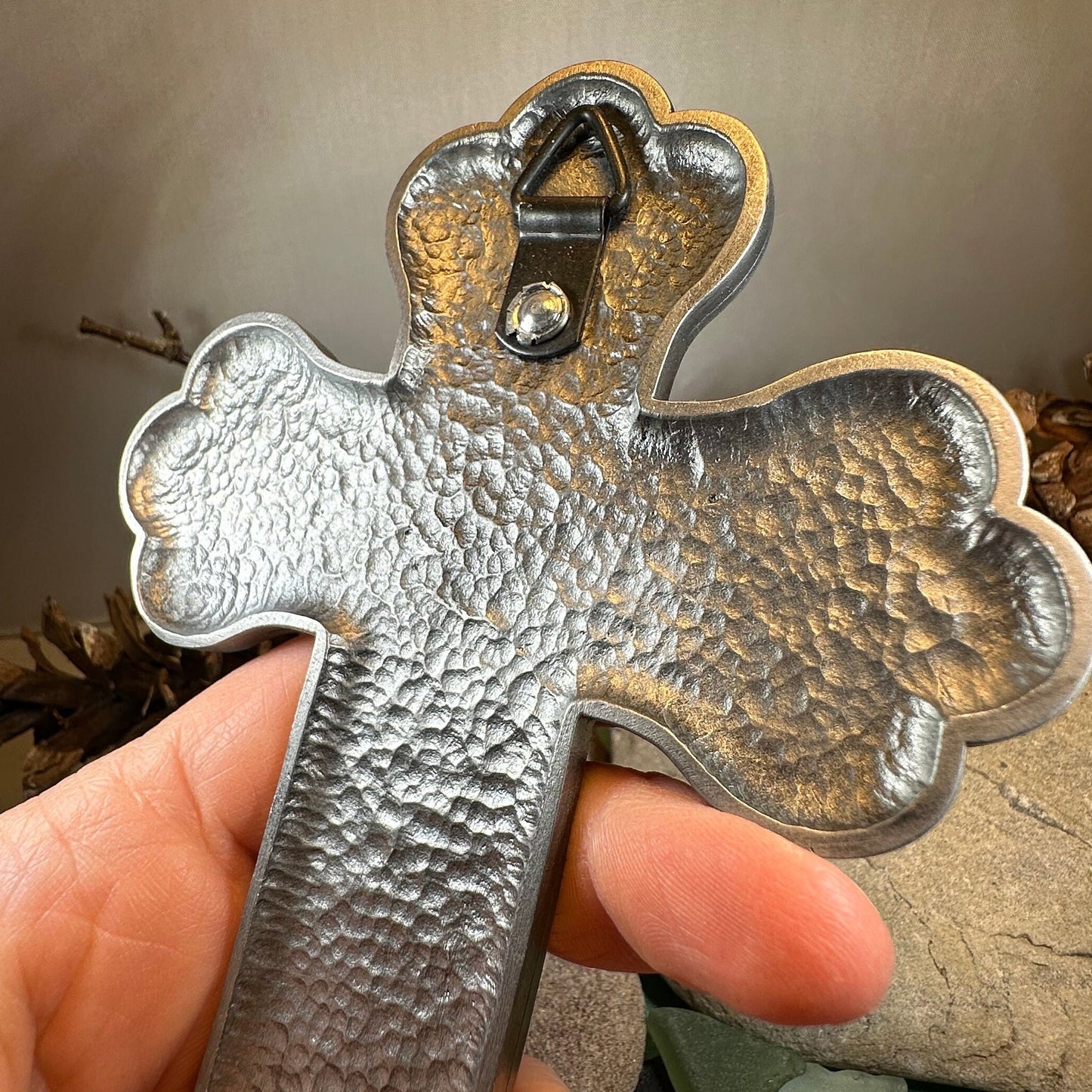 Confirmation Wall Cross, Christian Gift, Pewter Celtic Cross, Communion Gift, Teen's Cross Gift, Religious Prayer, Bible Verse Cross