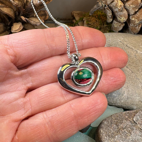 Load image into Gallery viewer, Heathergems Open Heart Necklace - Handmade in Scotland