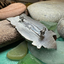 Load image into Gallery viewer, Owl Brooch, Nature Pin, Bird Jewelry, Bird Lover Gift, Wiccan Jewelry, Pagan Jewelry, Enamel Pin, Halloween Jewelry, Teacher Gift