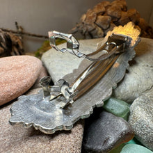 Load image into Gallery viewer, Celtic Knot Hair Clip, Celtic Barrette, Irish Jewelry, Victorian Jewelry, Friendship Gift, Celtic Hair Slide, Norse Jewelry, Flower Barrette