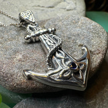 Load image into Gallery viewer, Sapphire Anchor Necklace