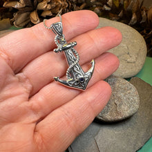 Load image into Gallery viewer, Sapphire Anchor Necklace