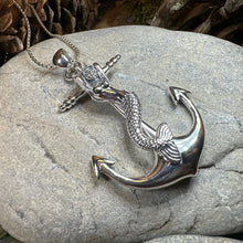Load image into Gallery viewer, Mermaid Anchor Necklace