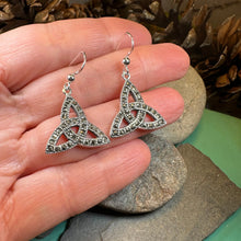 Load image into Gallery viewer, Celtic Knot Marcasite Earrings