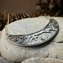 Load image into Gallery viewer, Epona Celtic Horse Moonstone Necklace
