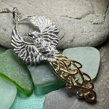 Load image into Gallery viewer, Golden Fire Phoenix Necklace