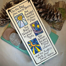 Load image into Gallery viewer, Birthday Wall Art, Encouragement Gift, Ceramic Wall Plaque, New Baby Gift, Graduation Gift, Baby Nursery Decor, Teenager Gift, Sobriety Gift