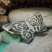 Load image into Gallery viewer, Butterfly Brooch, Nature Jewelry, Celtic Knot Pin, Insect Jewelry, Butterfly Pin, Anniversary Gift, Celtic Jewelry, Irish Jewelry