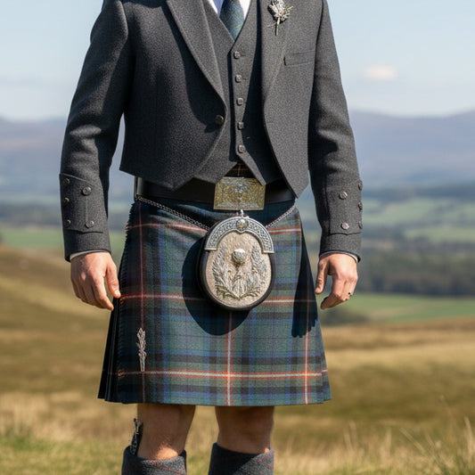 Scottish Thistle Kilt Belt Buckle - Handmade in Scotland — view 3