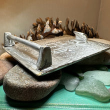 Load image into Gallery viewer, Celtic Kilt Belt Buckle, Scottish Belt Buckle, Pewter Stag Buckle, Large Belt Buckle, Men's Celtic Gift, Celtic Knot Buckle, Bagpiper