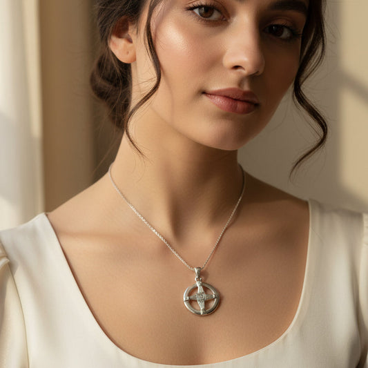 Saint Brigid's Cross, Celtic Cross Pendant, Religious Jewelry, Irish Jewelry, Bridal Jewelry, Anniversary Gift, St. Bridget's Cross Jewelry