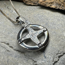 Load image into Gallery viewer, Saint Brigid's Cross, Celtic Cross Pendant, Religious Jewelry, Irish Jewelry, Bridal Jewelry, Anniversary Gift, St. Bridget's Cross Jewelry