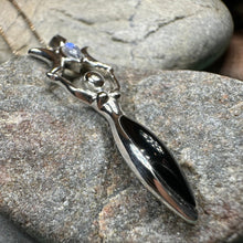 Load image into Gallery viewer, Goddess Necklace, Danu Pendant, Celtic Jewelry, Anniversary Gift, Celestial Jewelry, Moonstone Necklace, Irish Jewelry, Mom Gift, Wife Gift