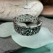 Load image into Gallery viewer, Trinity Knot Ring, Celtic Ring, Promise Ring, Silver Man's Ring, Irish Ring, Irish Dance Gift, Anniversary Gift, Ireland Ring, Silver Band