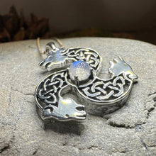 Load image into Gallery viewer, Celtic Bear Necklace, Bear Jewelry, Celtic Jewelry, Animal Jewelry, Viking Jewelry, Norse Jewelry, Wiccan Jewelry, Pagan Jewelry, Moonstone