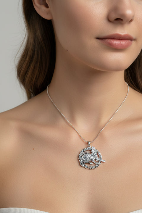 Load image into Gallery viewer, Wolf Spirit Necklace