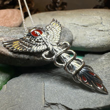 Load image into Gallery viewer, Caduceus Phoenix Necklace