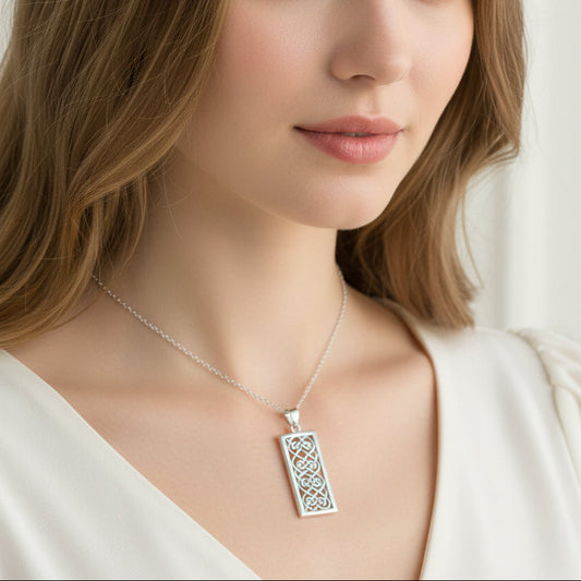 Celtic Knot Necklace, Celtic Jewelry, Irish Jewelry, Ireland Gift, Scotland Jewelry, Bridal Jewelry, Wife Gift, Mom Gift, Anniversary Gift