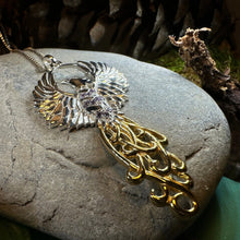 Load image into Gallery viewer, Golden Fire Phoenix Necklace