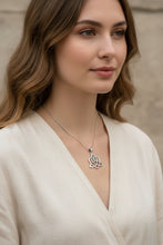 Load image into Gallery viewer, Love Knot Necklace, Celtic Heart Pendant, Irish Jewelry, Anniversary Gift, Girlfriend Gift, Wiccan Jewelry, Heart Jewelry, Wife Gift