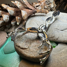 Load image into Gallery viewer, Stag Kilt Pin, Celtic Jewelry, Scottish Kilt Brooch, Tartan Pin, Celtic Groom Gift, Best Man Gift, Bagpiper Gift, Scotland Jewelry