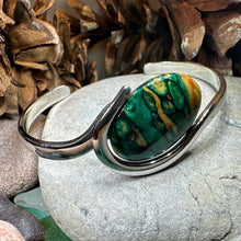 Load image into Gallery viewer, Scotland Heather Bracelet, Scottish Jewelry, Outlander Jewelry, Nature Jewelry, Friendship Gift, Mom Gift, Celtic Bracelet, Heather Gem Gift