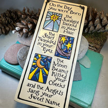 Load image into Gallery viewer, Birthday Wall Art, Encouragement Gift, Ceramic Wall Plaque, New Baby Gift, Graduation Gift, Baby Nursery Decor, Teenager Gift, Sobriety Gift