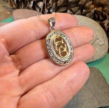 Load image into Gallery viewer, Infinity Necklace, Irish Jewelry, Celtic Knot Pendant, Scottish Jewelry, Celtic Jewelry, Anniversary Gift, Scotland Jewelry, Gold Gift